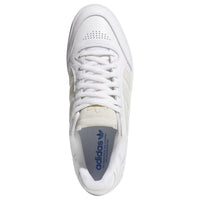 Adidas Tyshawn Low Leather Skate Shoes | Cloud White & Metallic - The Vines Supply Co