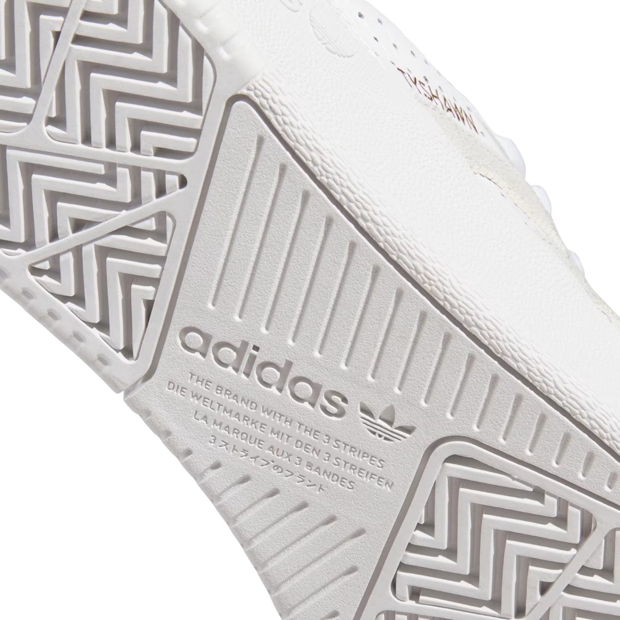 Adidas Tyshawn Low Leather Skate Shoes | Cloud White & Metallic