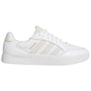 Adidas Tyshawn Low Leather Skate Shoes | Cloud White & Metallic - The Vines Supply Co