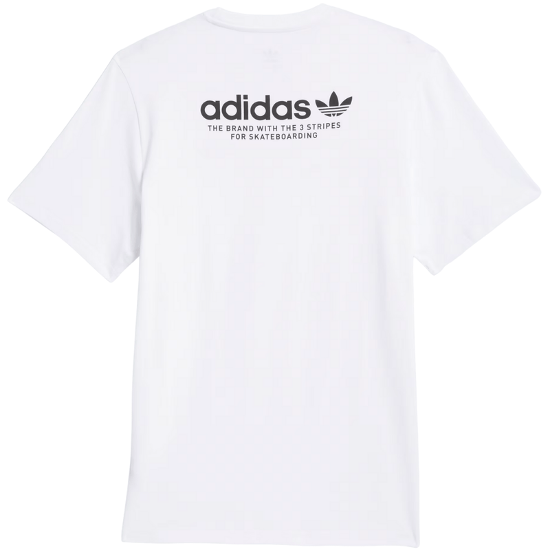 Adidas Skateboarding 4.0 Logo T-Shirt | White - The Vines Supply Co
