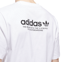 Adidas Skateboarding 4.0 Logo T-Shirt | White - The Vines Supply Co