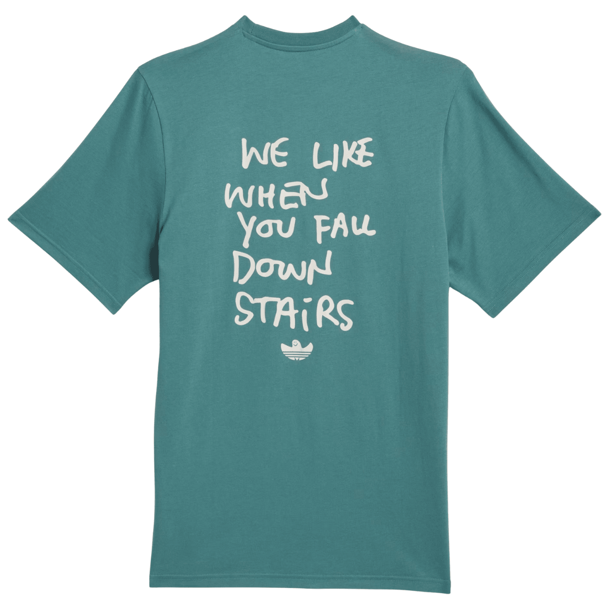 Adidas Skateboarding Shmoofoil Stairs T-Shirt | Teal Green - The Vines Supply Co