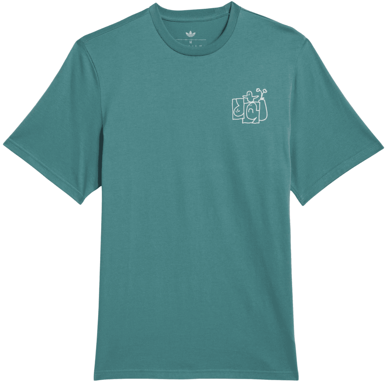 Adidas Skateboarding Shmoofoil Stairs T-Shirt | Teal Green - The Vines Supply Co