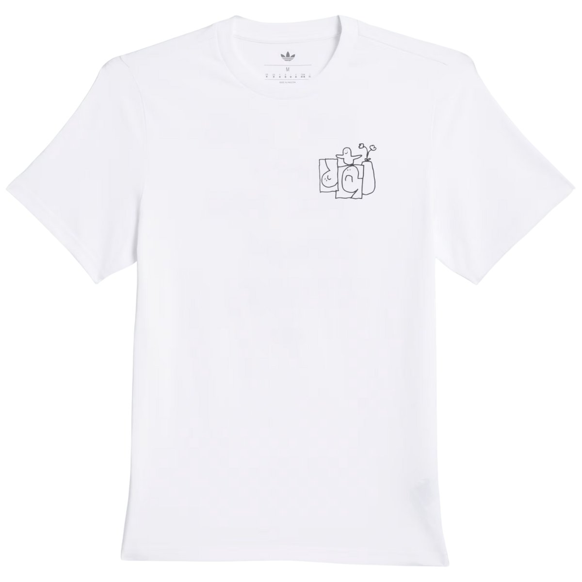 Adidas Skateboarding Shmoofoil Stairs T-Shirt | White - The Vines Supply Co