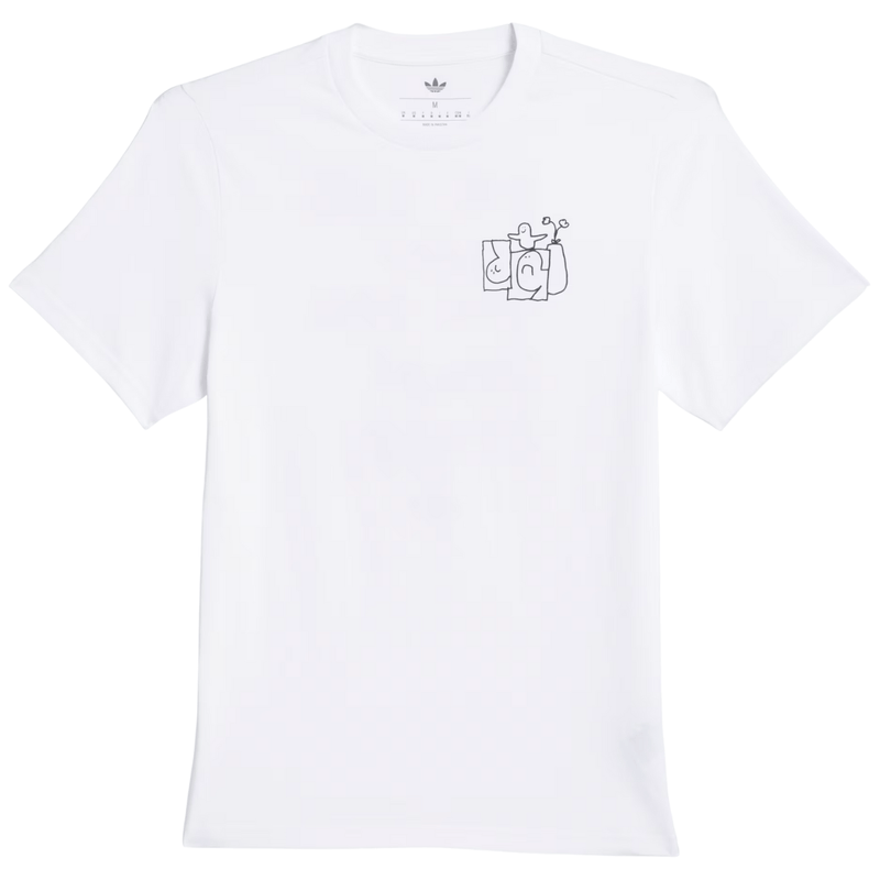 Adidas Skateboarding Shmoofoil Stairs T-Shirt | White - The Vines Supply Co
