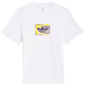 White Adidas Skateboarding Shmoohaus T-Shirt with graphic design, casual fit, and soft fabric, ideal for skateboarding and everyday wear.