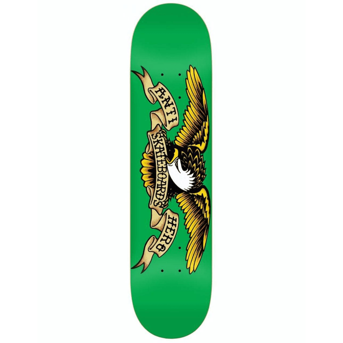 Anti Hero Classic Eagle skateboard deck in 7.81 inches, featuring bold graphic design, perfect for skateboarding enthusiasts.
