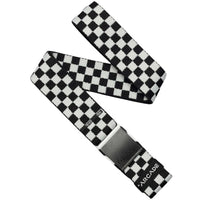Arcade Check Belt | Black & Glacial
