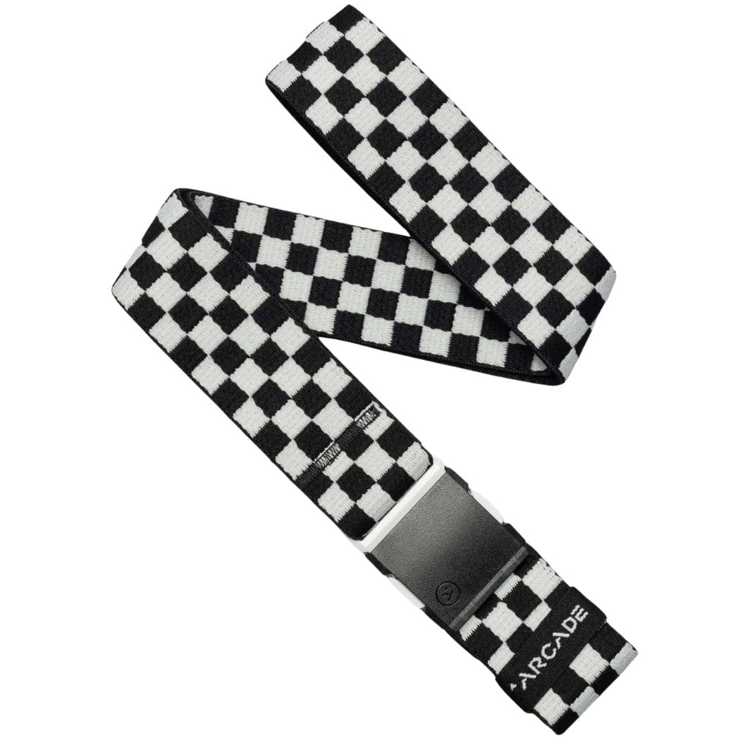Arcade Check Belt | Black & Glacial