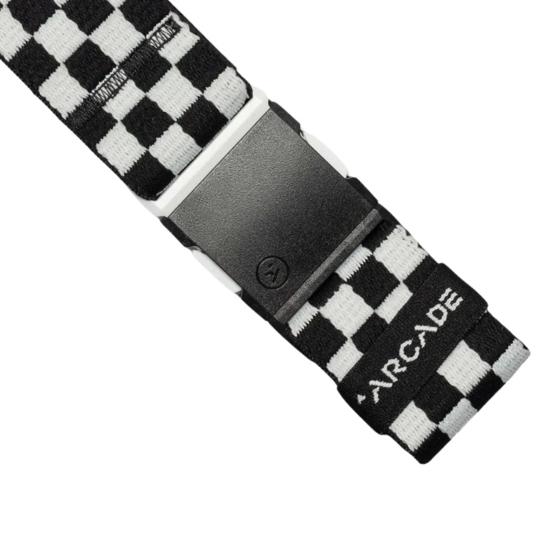 Arcade Check Belt | Black & Glacial