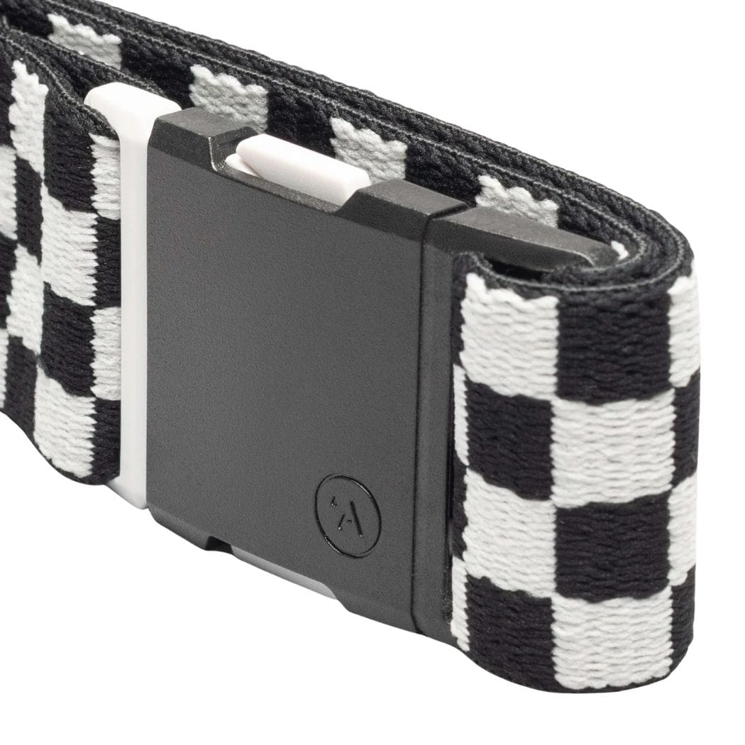Arcade Check Belt | Black & Glacial