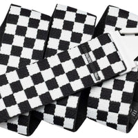 Arcade Check Belt | Black & Glacial