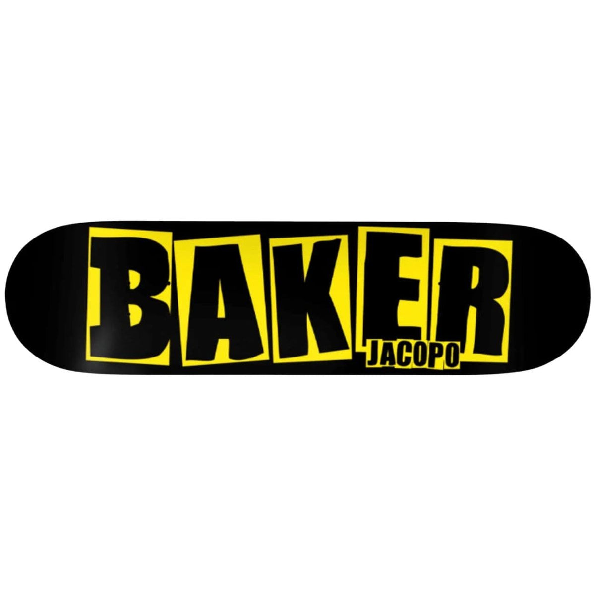 Baker Brand Logo Jacopo Carozzi Danger Yellow Skateboard Deck | 8" - The Vines Supply Co
