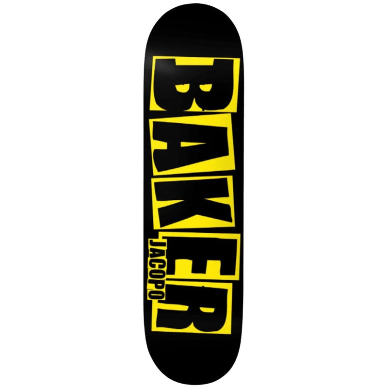Baker Brand Logo Jacopo Carozzi Danger Yellow Skateboard Deck | 8" - The Vines Supply Co