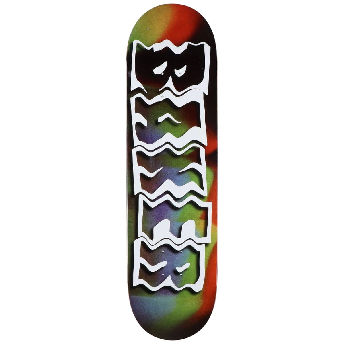 Baker Figgy Library Card skateboard deck, 8.475-inch, featuring colorful graphic design on a high-quality skate deck.