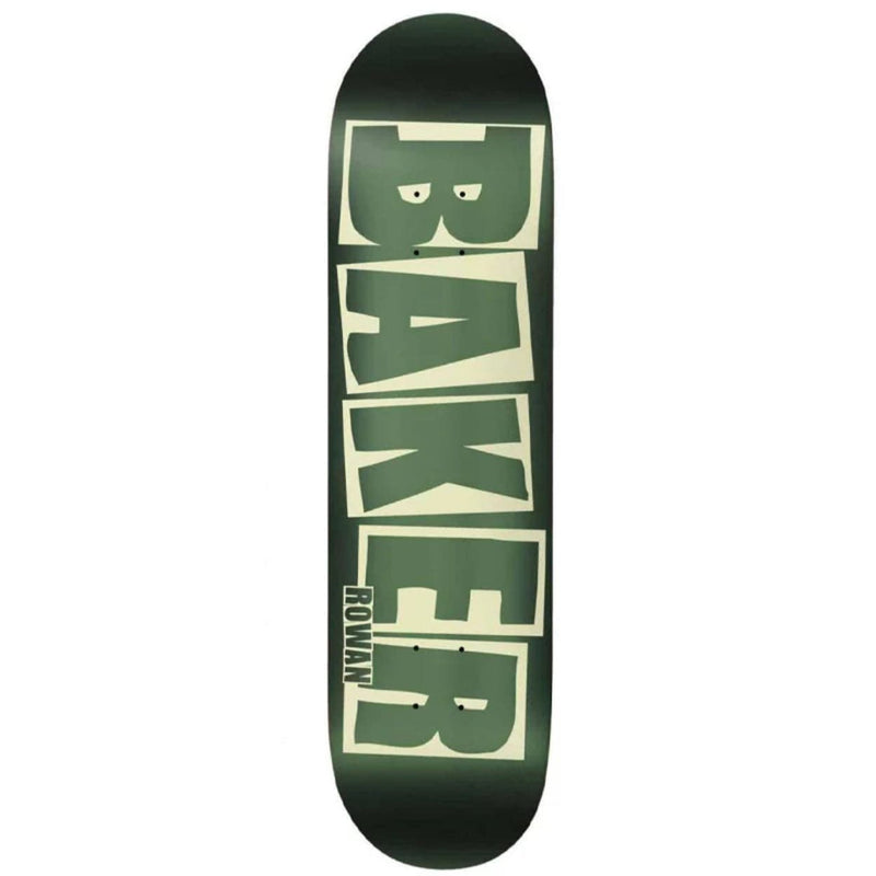 Baker Rowan Zorilla Brand Logo Green Foil Skateboard Deck | 8" - The Vines Supply Co