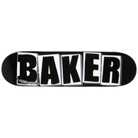 Baker Brand Logo Black / White Skateboard Deck - The Vines Supply Co