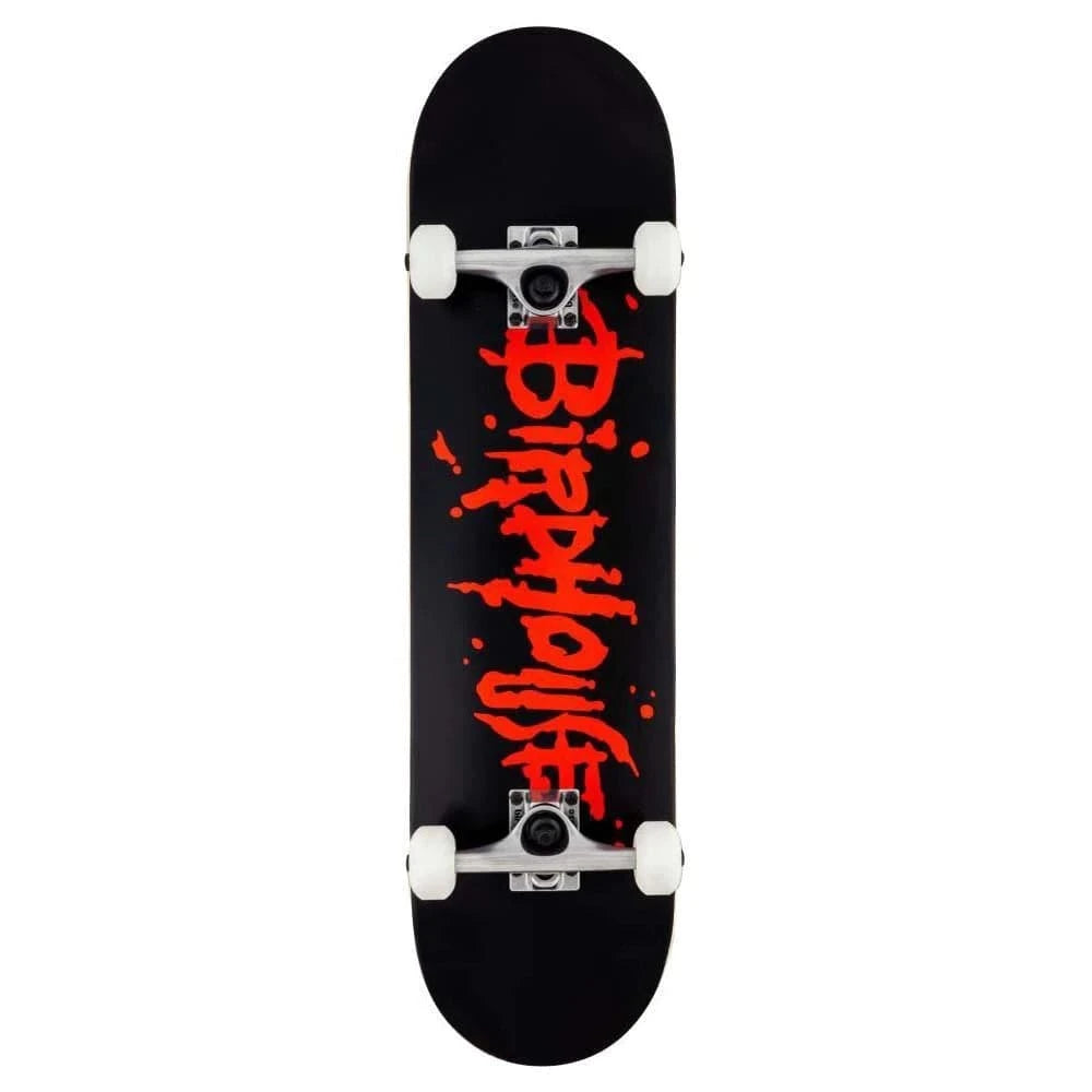 Birdhouse Blood Logo Stage 1 Complete Skateboard Black | 8" - The Vines Supply Co