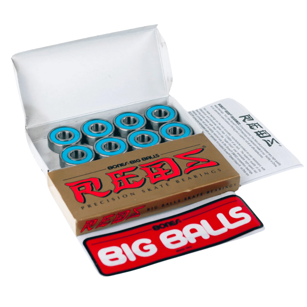Bones Big Balls Reds Precision Skate Bearings - The Vines Supply Co