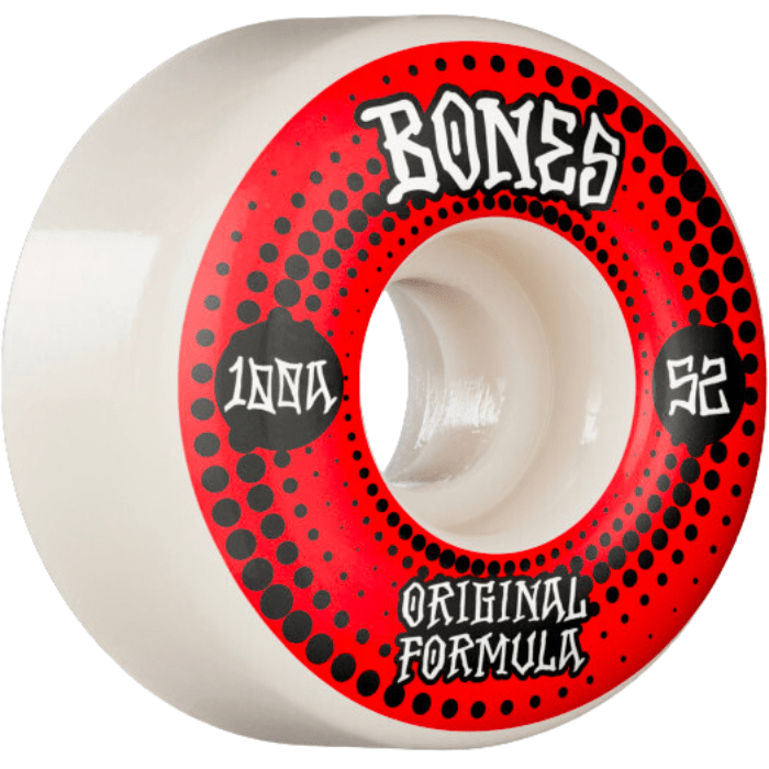 Bones Bones Originals V4 Wide 100A Skate Wheels | 52mm Red Wheels | The Vines