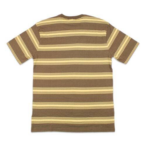 Brixton Brixton Hill Shield Standard Knit T-Shirt | Dark Earth & Straw Tees | The Vines