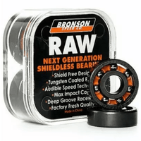 Bronson Raw Skateboard Bearings - The Vines Supply Co
