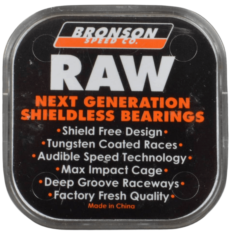 Bronson Raw Skateboard Bearings - The Vines Supply Co