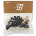 Bronze 56K Allen key skateboard bolts and nuts, durable bronze finish, used for securing skateboard trucks and hardware.