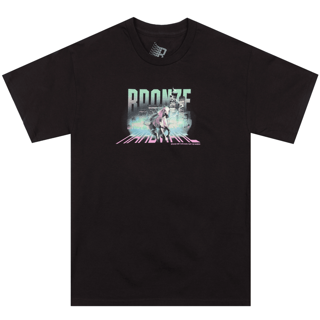 Black Bronze 56K NYC 2025 T-Shirt featuring logo design, casual fit, made by Bronze 56K.