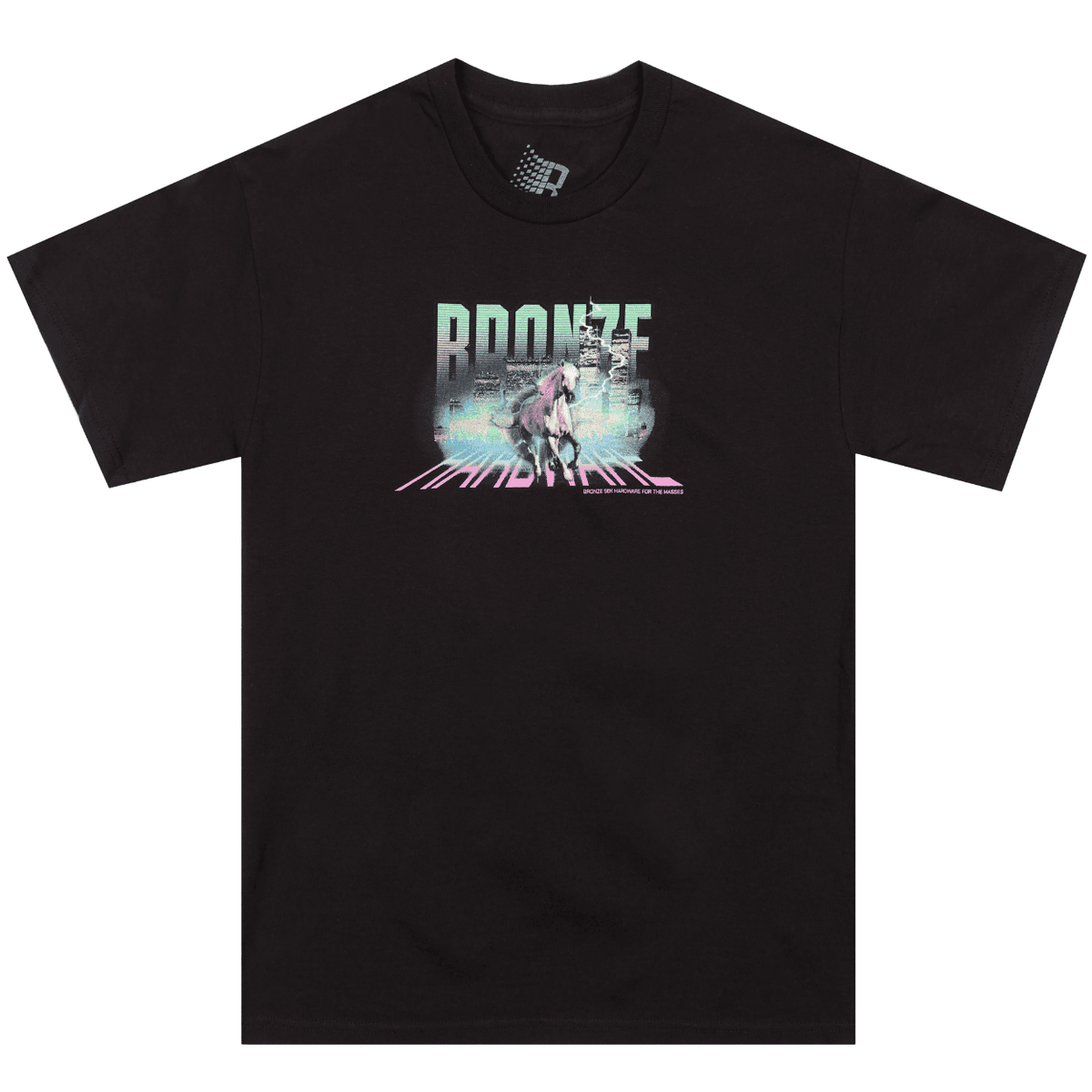 Black Bronze 56K NYC 2025 T-Shirt featuring logo design, casual fit, made by Bronze 56K.