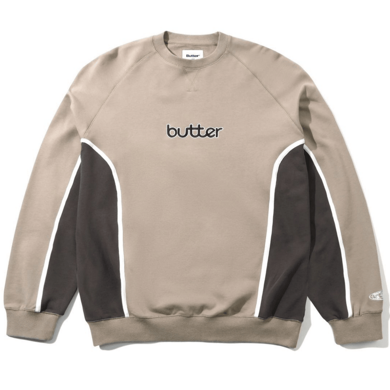 Butter Goods Aspect Crewneck | Fossil & Charcoal - The Vines Supply Co