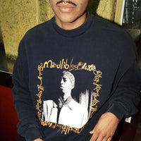 Butter Goods x Madlib 'Loop Digga' Crewneck | Washed Navy