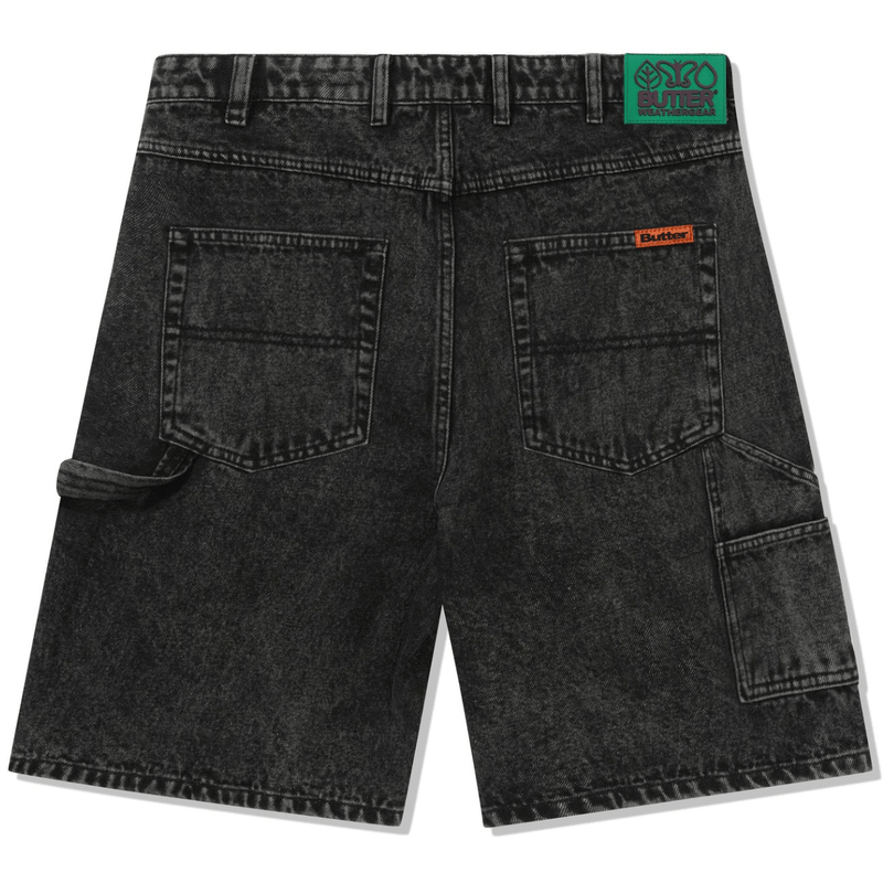 Butter Goods Weathergear Denim Shorts | Faded Black - The Vines Supply Co
