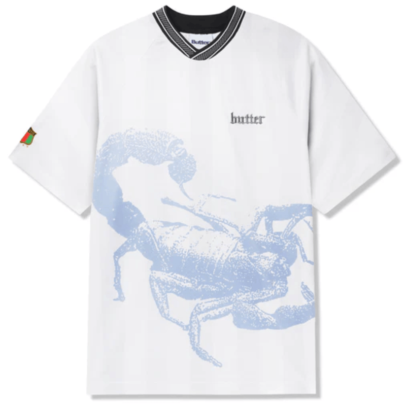 Butter Goods Scorpion Jersey | White - The Vines Supply Co