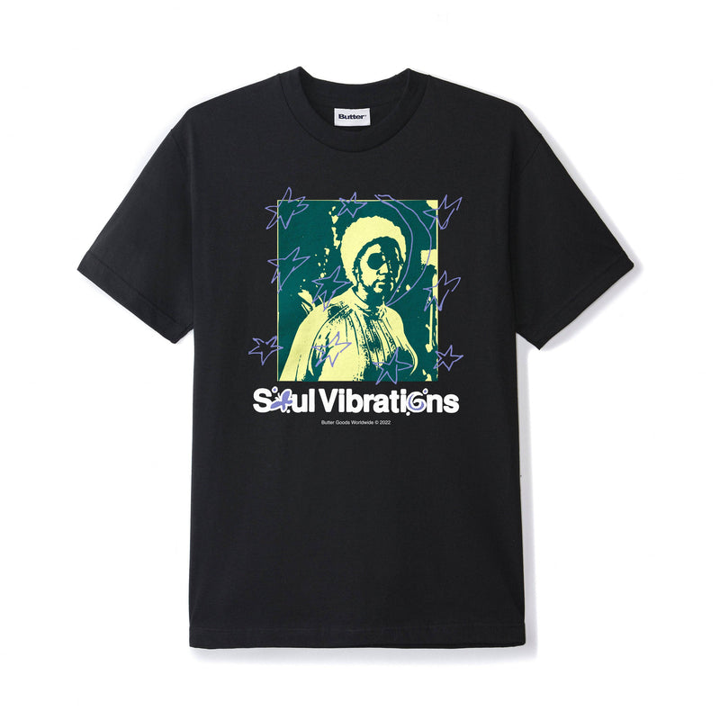 Butter Goods Butter Goods Soul Vibrations Tee | Black Tees | The Vines