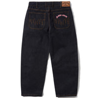 Cash Only Logo Baggy Jeans | Washed Black - The Vines Supply Co