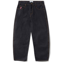 Cash Only Logo Baggy Jeans | Washed Black - The Vines Supply Co