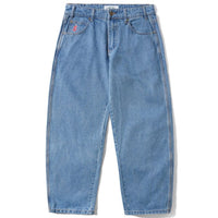 Cash Only Logo Baggy Jeans | Washed Indigo - The Vines Supply Co