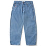 Cash Only Logo Baggy Denim Jeans | Washed Indigo