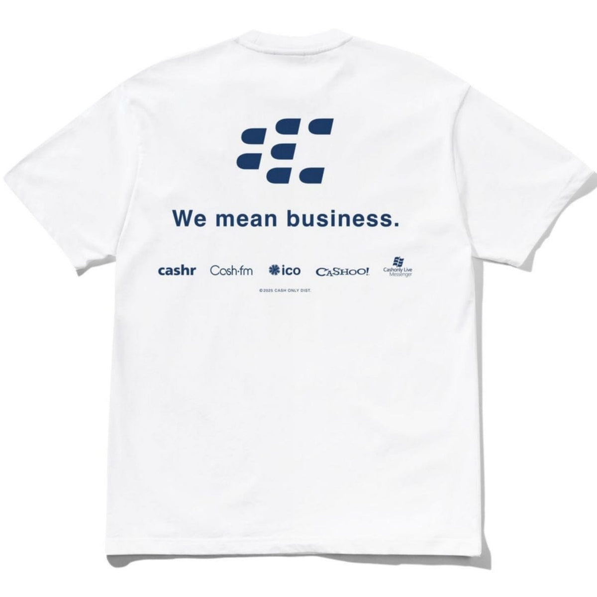 Cash Only Business T-Shirt | White - The Vines Supply Co