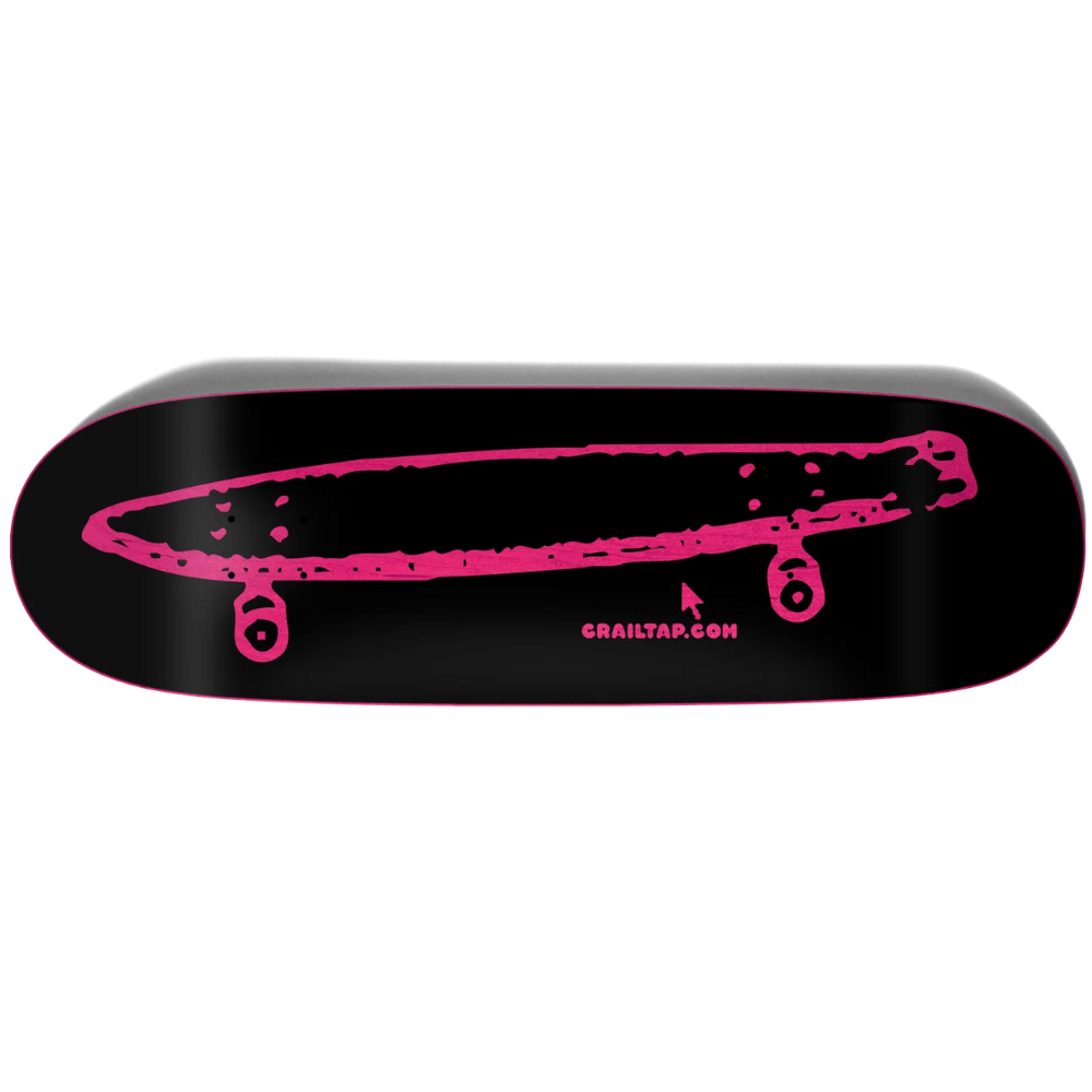Crailtap Midnight Rainbow skateboard cruiser deck, 9.25-inch, featuring vibrant rainbow design on durable deck for skating and cruising.