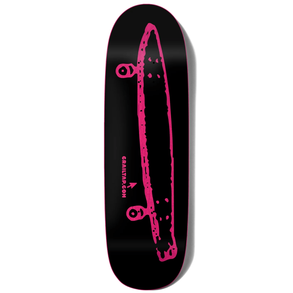Crailtap Midnight Rainbow skateboard cruiser deck, 9.25-inch, featuring vibrant rainbow design on durable skateboard deck.
