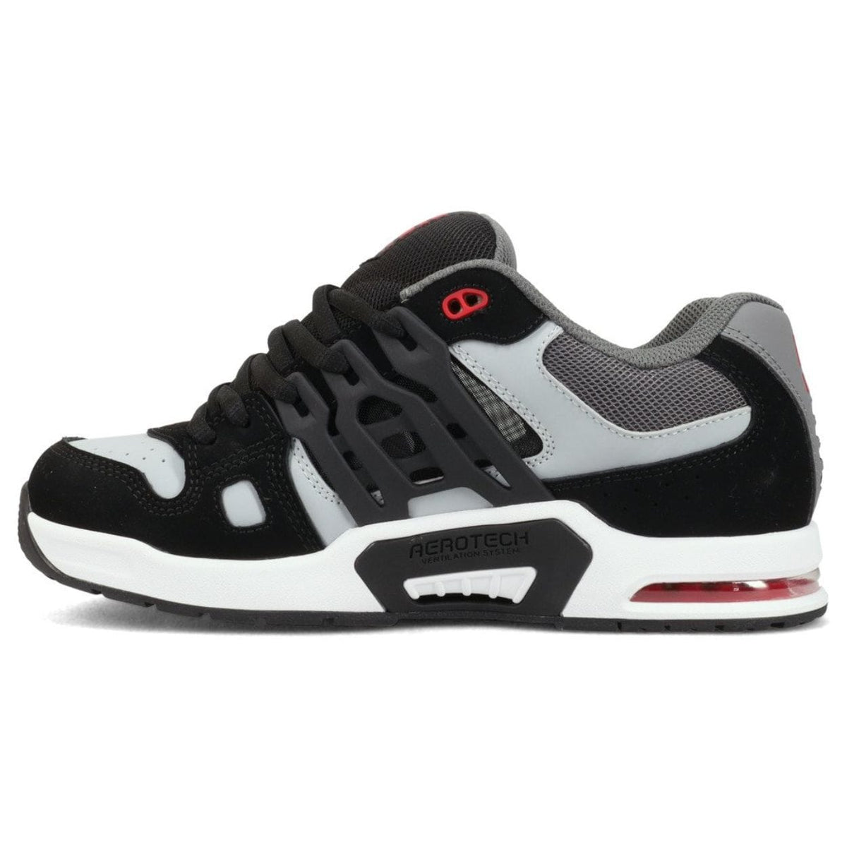 DC AT-2 Skate Shoes | Black, Grey & Red