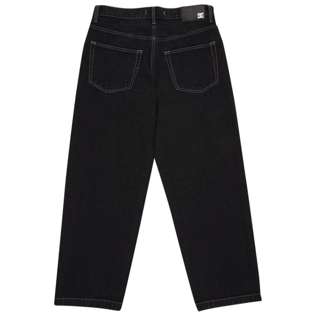 Black DC Baggy Denim Jeans featuring a relaxed fit and classic five-pocket design from DC Shoes.