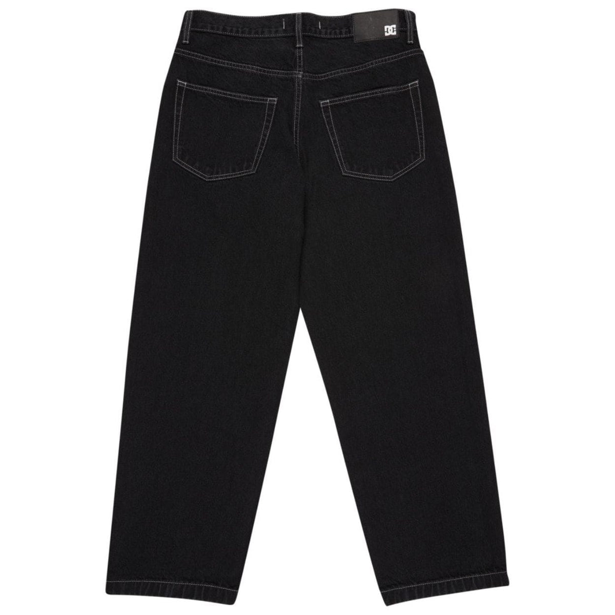 Black DC Baggy Denim Jeans featuring a relaxed fit and classic five-pocket design from DC Shoes.