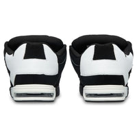 DC Shoes Command skate shoes in black and white with stylish design and skate-ready features.