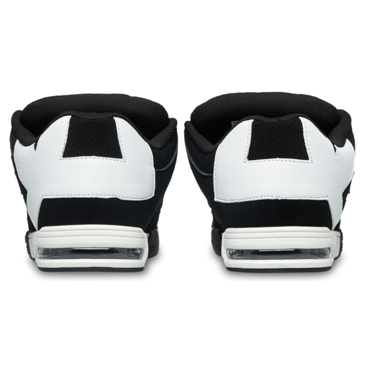 DC Shoes Command skate shoes in black and white with stylish design and skate-ready features.