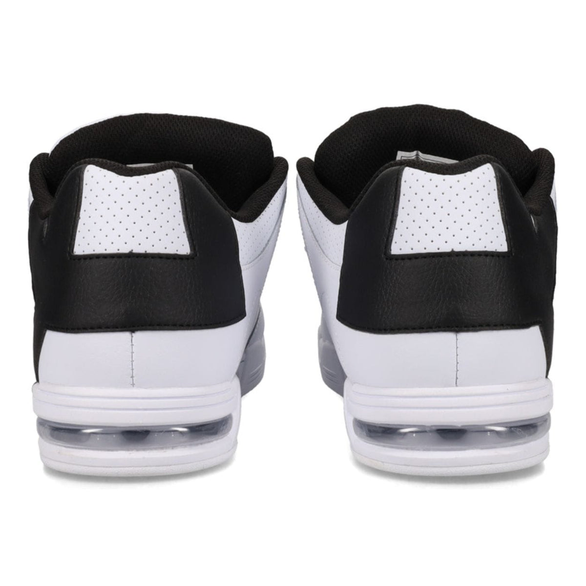 DC Shoes Command skate shoes in white and black with a low-top design and skate-inspired style.
