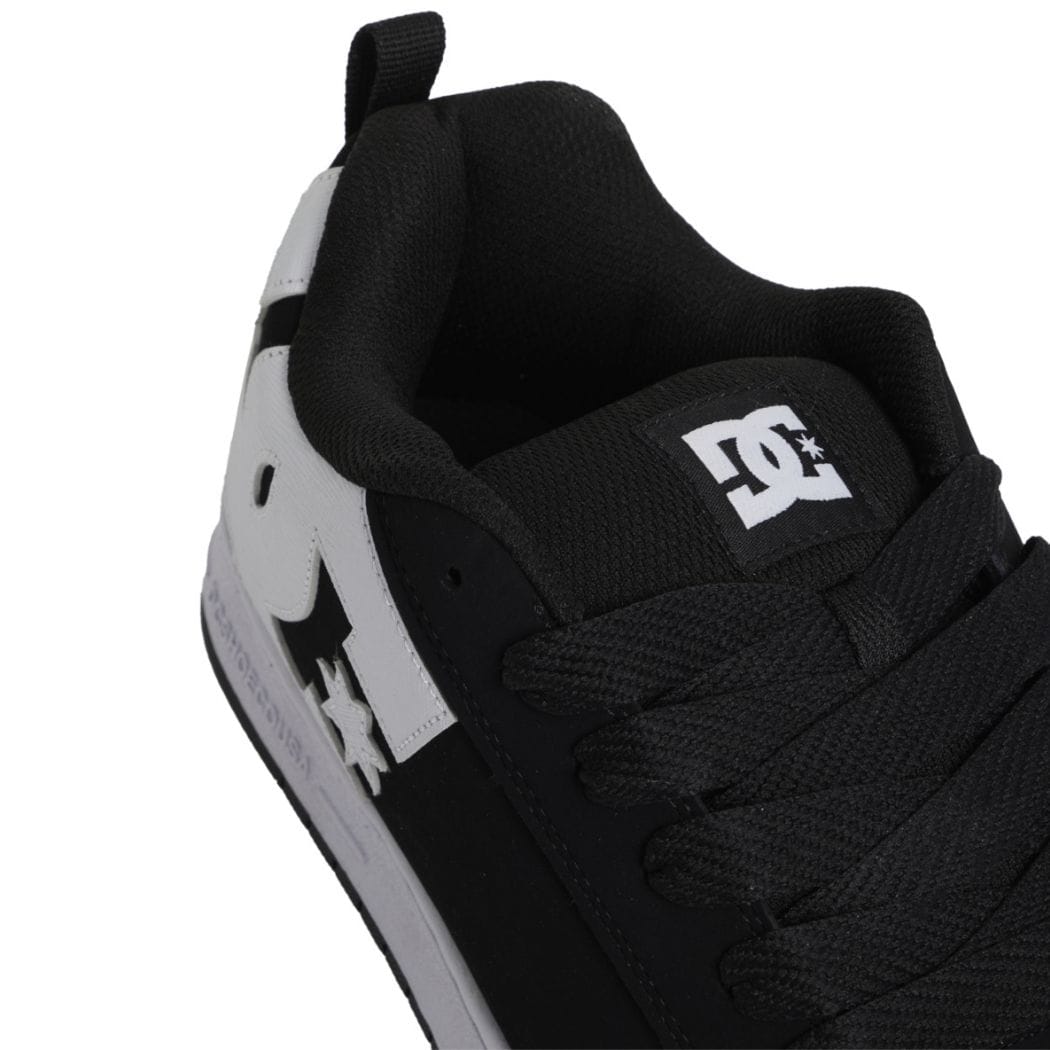 DC Court Graffik Skate Shoes | Black & White