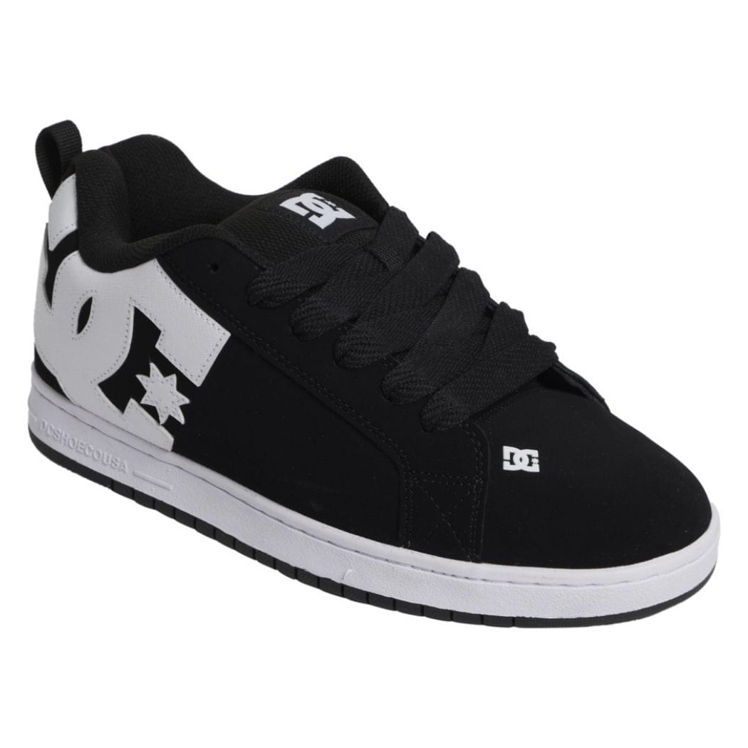 DC Court Graffik Skate Shoes | Black & White